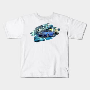 Classic WRX STI Tokyo Night Print Kids T-Shirt